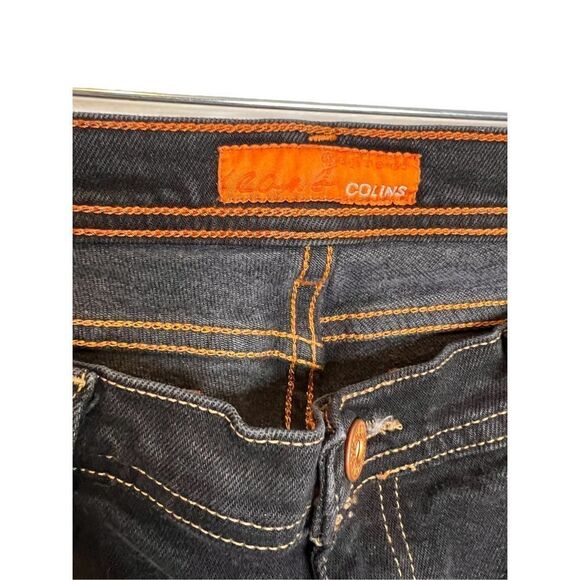 Collins jeans Y2K dark was low rise flair sz 28 - Picture 4 of 7